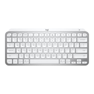 Imagem de Teclado Logitech MX Keys Mini Bluetooth S/Fio Cinza Claro