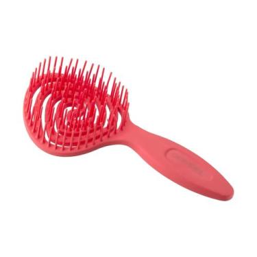 Imagem de Escova De Cabelo Flexível Pirulito Com Cheirinho Morango Profissional 