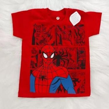Imagem de Camiseta Manga Curta Menino Infantil homem aranha - loja dinka, 12, ve