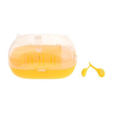 Imagem de Generic Transportador de hamster de viagem, gaiola de pequeno animal, habitat de saída, respirável claro para esquilo pequeno ouriço de camundongos animais, com Roda de Corrida
