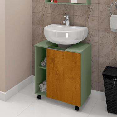 Imagem de Gabinete Para Banheiro Taiwan Pistache Nature