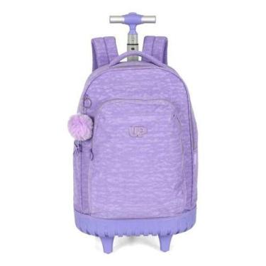 Imagem de Mochila De Rodinhas E Alça Nas Costas Escolar Juvenil Up4you, Roxo