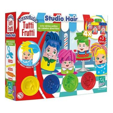 Imagem de Massinha Modelar Tutti Frutti Cabelo Studio Hair Cor Cores Variadas - 