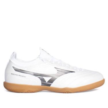 Imagem de Chuteira Futsal Mizuno Regent IN Branco/Preto, Branco, Preto, 40