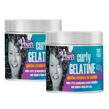 Imagem de Kit Gelatina Capilar Ativadora de Cachos Soul Power Curly 400g - 2 Uni