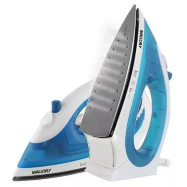 Imagem de Ferro de Passar A Vapor 1400W Mallory Antiaderente Azul 220v
