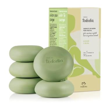 Imagem de Linha Todo Dia Natura - Sabonete em Barra Puro Vegetal Alecrim e Salvia (5 X 90 Gr) - (Natura Every Day Collection - Rosemary and Salvia Vegetable Bar Soap (5 X Net 3.17 Oz))_AB