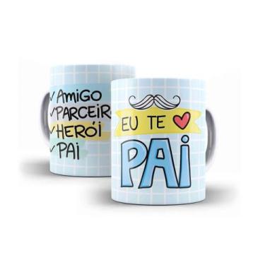 Imagem de Caneca Porcelana Dia dos Pais Amigo Parceiro Herói - Villa Caneca