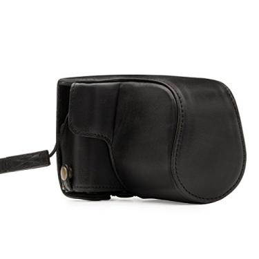 Imagem de MegaGear Canon EOS M100, M200 (15-45 mm) Ever Ready Estojo e alça de couro para câmera, com acesso à bateria - Preto - MG1325