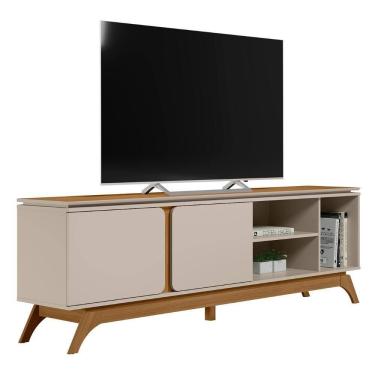 Imagem de Rack Para Sala De 70 Polegadas 200cm Nice L06 Nature-off - Mpozenato