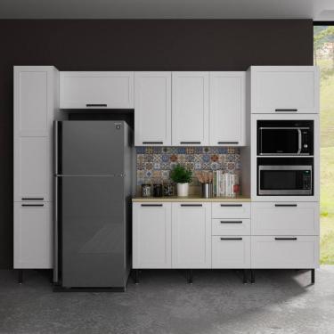 Imagem de Cozinha Completa Modulada MDF 5 Peças com Balcão com Tampo Multimóveis CR20455
