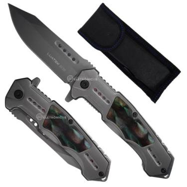 Imagem de Canivete Compacto, Resistente e com Clip de Cinto, Trava e Capinha SLK