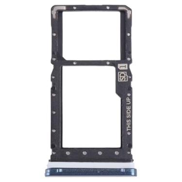 Imagem de YUNCHAO Acessórios telefônicos Para Motorola Moto E 2020 SIM CARD BAYS + MICRO SD BEY (AZUL) Substituição do telefone celular