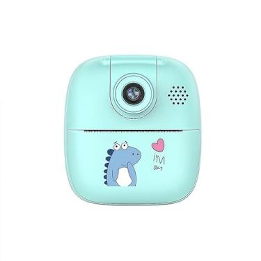 Imagem de Câmera Digital Infantil Instantânea, Desenhos de Coelho e Dinossauro, Cores Rosa ou Azul