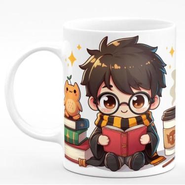 Imagem de Caneca de Porcelana Harry Potter 325ml Leaf Cat - PRMUG