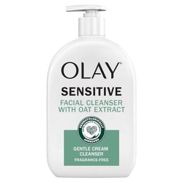 Imagem de Olay Limpador Facial Sensitive Com Extrato De Aveia, Creme Limpeza Suave, 473 Ml