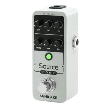 Imagem de SONICAKE Pedal De Compressor, Mini Efeito Compressão Analógico Para Guitarra Elétrica E Baixo, Botões Ajuste, Bypass Buffer - Source Comp