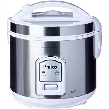 Imagem de Panela De Arroz Philco Faz 6 Xicaras Inox 400w 220V Branca
