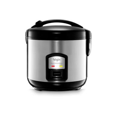 Imagem de Panela Elétrica De Arroz Elgin Par30 10 Xícaras - 1,8 Litros Preto Com Prata 220v