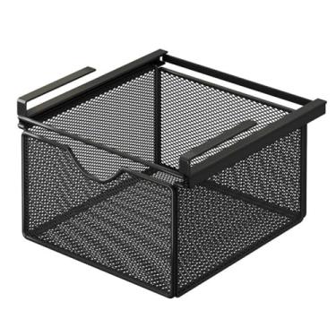 Imagem de Ioensy Cesto de armazenamento de arame de aço suspenso sob a prateleira, gaveta suspensa sob o armário para cozinha, escritório, despensa, banheiro, armário, M