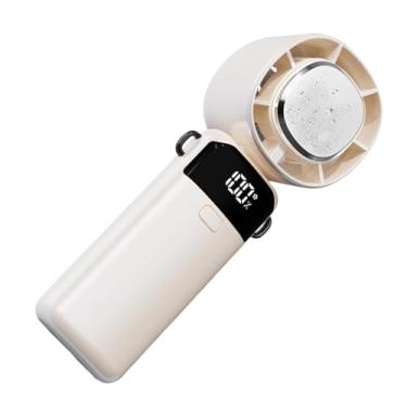 Imagem de Ventilador de Mão - Pequeno Ventilador Portátil Pessoal,100 Velocidades Operado a Bateria Silencioso Dobrável para Refrescar Dormitório Acampamento Viagem