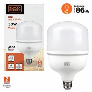 Imagem de Lâmpada led alta potência t120 50w 6500k black+Decker Mais vendida Exc