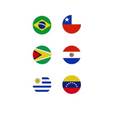 Imagem de Kit de Personalização Gráfica para Motocicletas, Adesivos Decorativos (30x30-uruguai)