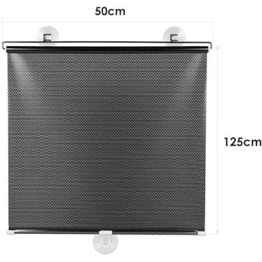 Imagem de Cortina Com Ventosas Para Janela Sala De Estar Cozinha Quarto Escritorio Protetor Solar Persiana 50x125cm(STO1582)