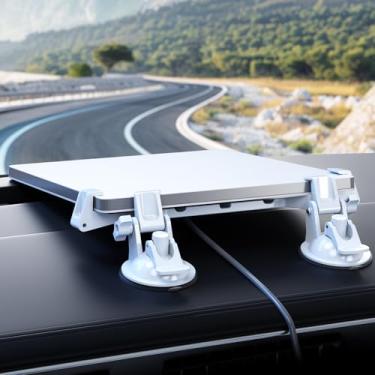 Imagem de Linkoostar Starlink Mini suporte de ventosa para painel e para-brisa garante sinal de satélite estável, suporte Starlink seguro para mini carro kit de montagem de base de sucção de alta resistência