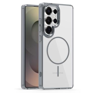 Imagem de Lunivop Capa transparente compatível com Samsung Galaxy S25 Ultra, [compatível com carregamento sem fio Magsafe], resistente a amarelamento magnético para S 25 Ultra de 6,9 polegadas 2025 resistente