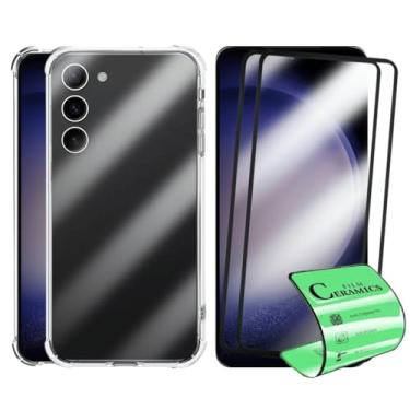Imagem de Kit Capa Anti Impacto e 2 Película De Cerâmica 9D Para Samsung Galaxy S23