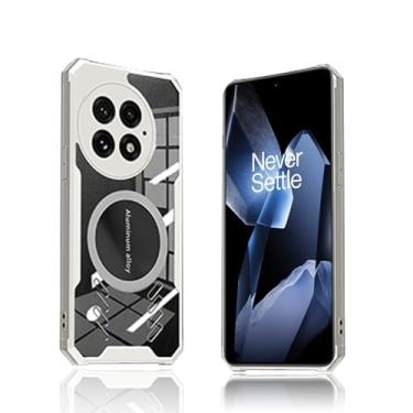 Imagem de NOUKAJU Capa para OnePlus 13, capa protetora tipo magnético, capa de telefone com dissipação de calor, antiqueda, absorção de choque, proteção abrangente, capa protetora para OnePlus 13 de 6,8