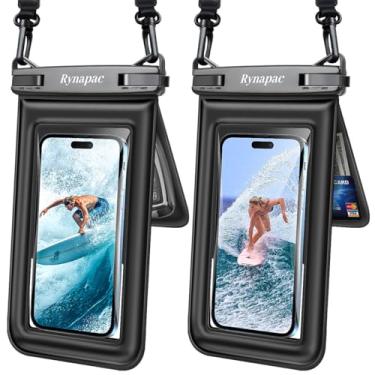 Imagem de [Até 8,5 polegadas] Bolsa de telefone impermeável flutuante, bolsa dupla à prova d'água com cordão para iPhone 16 15 Pro Max, Galaxy S24 S23 Ultra, bolsa seca para celular IPX8, itens essenciais para