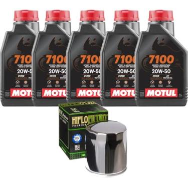 Imagem de Kit Troca Óleo 7100 20w50 5l + Filtro De Óleo V-Rod