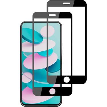 Imagem de Kit 2X Películas 3D 9D Compatível AppIe iPhone 7/8 PLUS PRETO Resistente Vidro Temperado Proteção de Tela Premium