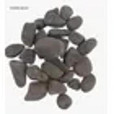 Imagem de Pedra Preta Seixo Rolada P/ Vasos Jardins Decoração 1kg N1 - Stop Flor