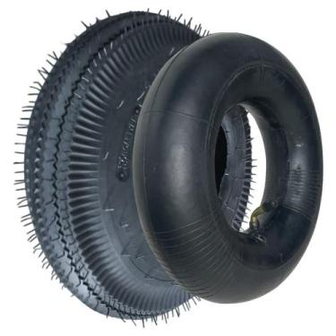 Imagem de Kit Pneu Aro 4 4.10/3.50 x 4 4 Lonas + Câmara de Ar 3.50/4.10 x 4 - BO