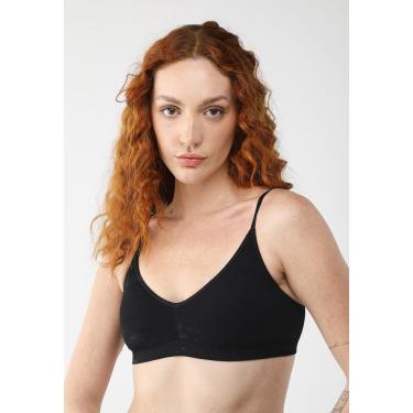 Imagem de Sutiã Trifil Triângulo Alça Fina Glow Up Preto Trifil C04270 feminino
