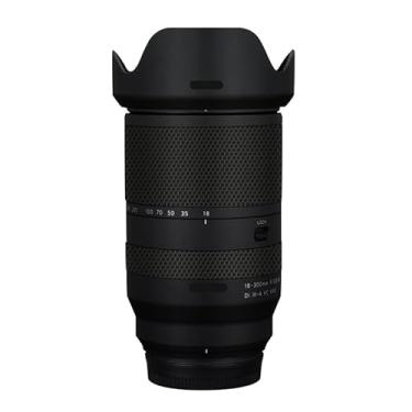Imagem de Adesivo protetor de câmera de película de vinil para lente para Tamron 18-300 mm F3.5-6.3 adequado para acessórios de fotografia de montagem Fuji 18-300 (preto fosco)