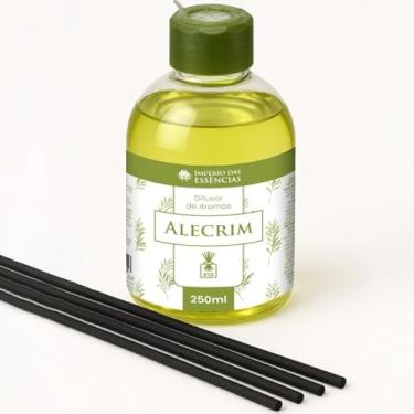 Imagem de Difusor de Aromas Alecrim 250ml com Varetas de Fibra Fragrância Floral Aromática Imperio das Essencias