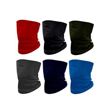 Imagem de Bandanas com máscara de rosto sólido, microfibra sem costura, proteção contra raios UV, proteção contra o vento, gola frontal, para homens, mulheres, motocicletas, caminhadas, esqui, snowboard, pesca, corrida, treino