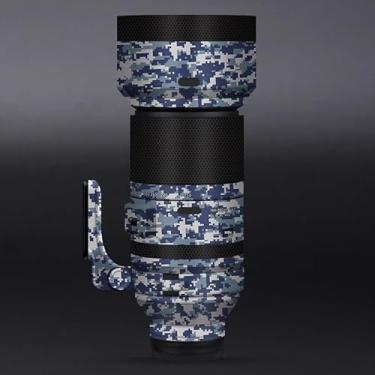 Imagem de Adesivo antiarranhões para lente de câmera para Tamron 150-500 mm F5-6.7 adequado para Sony Mount Coat Vinil Película Protetora Decalques 150-500 5-6.7 (Digital Camo Navy)