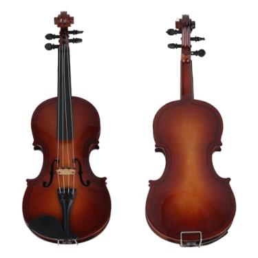 Imagem de AUNMAS Mini Modelo de Violino Violino Em Miniatura de Madeira Com Case 14 Cm Rosewood Color Handcrandled Display para Presente de Decoração de Escritório Em Casa Presente Musical