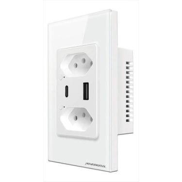 Imagem de Tomada Inteligente Wi-Fi USB e Usb C NovaDigital 10A e 20A
