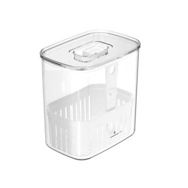 Imagem de Porta Tempero Geladeira Fechado C/Tampa Folha Hortaliça 1,5L - OU