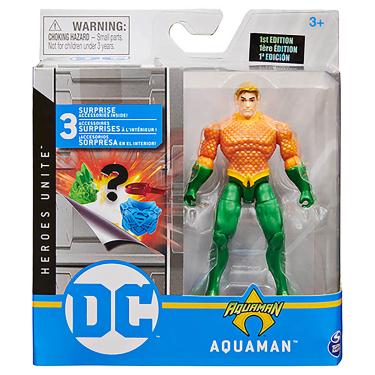 Imagem de Boneco Aquaman 10Cm Com Acessórios - Dc