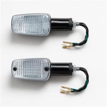 Imagem de Par de Piscas Seta Moto Honda CG Titan 125 150 Lente Fumê Resistente c