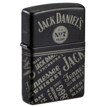 Imagem de Zippo Jack Daniel's Every Drop Design Regular Media Chrome Preto Fosco Isqueiro de Bolso