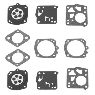 Imagem de Briny River 2 conjuntos de kit de juntas de diafragma de carburador para cortador de grama compatíveis com Stihl TS400 compatível com Tillotson DG5HS / T DG5HST DG5HS 93096 1124 007 1060