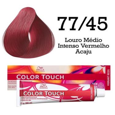 Imagem de Tonalizante Color Touch 77.45 Louro Médio Intenso Vermelho Acaju  Well